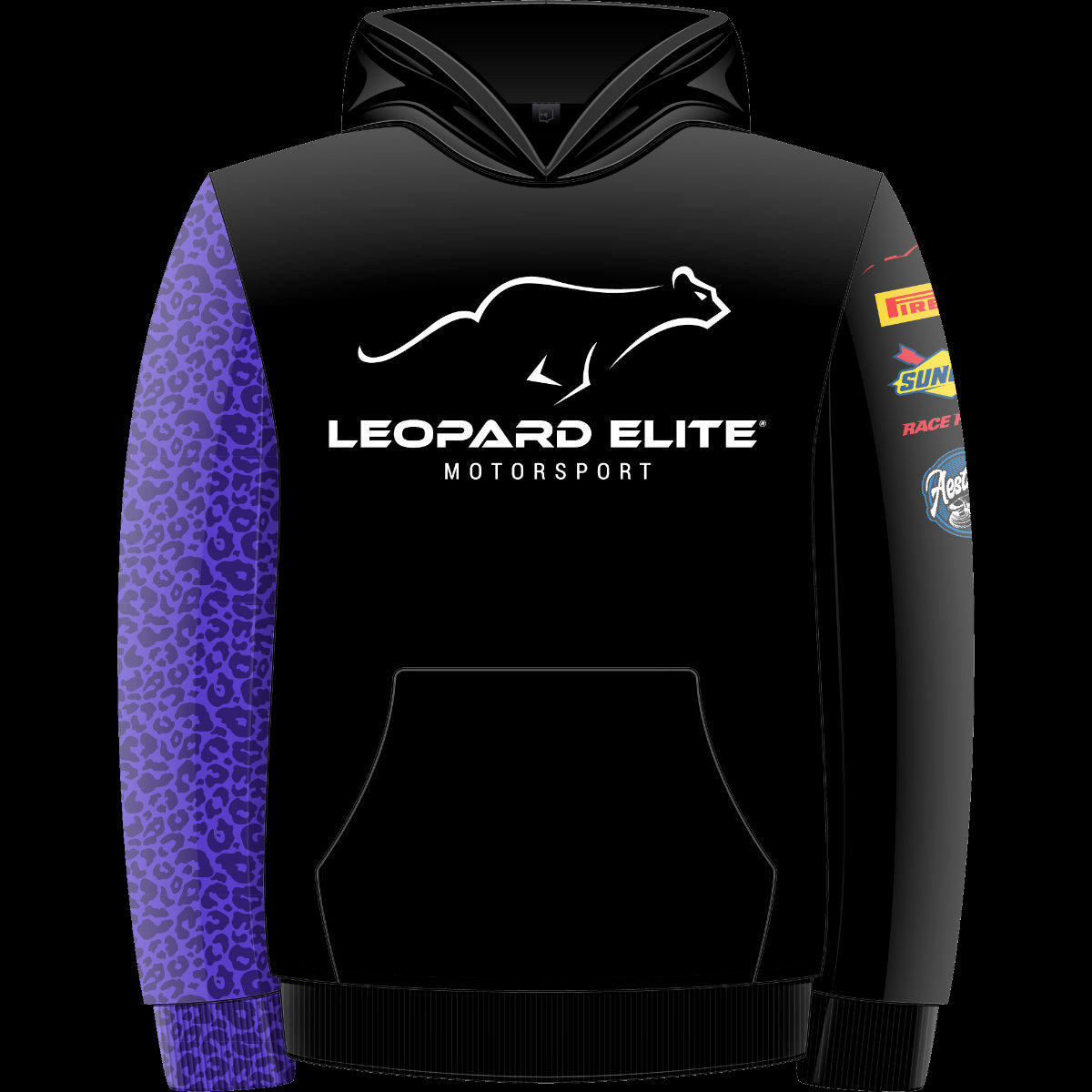 Night Leopard Race Hoodie