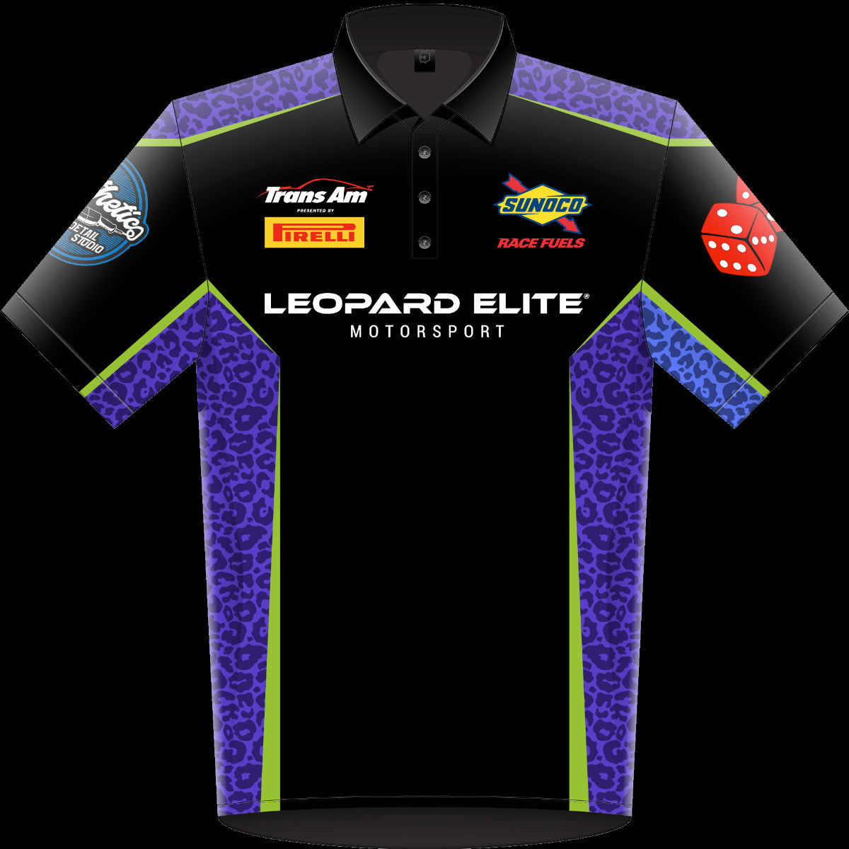 Night Leopard Race Crew Shirt